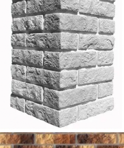Искусственный камень White Hills 311-45 Алтен брик угол 7.5х18.5x5.5
